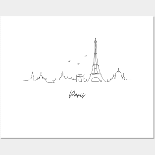 Cool line art of Paris Posters and Art